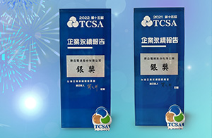 2025年11月勝品電通得TCSA『台灣企業 永續報告書』銀獎